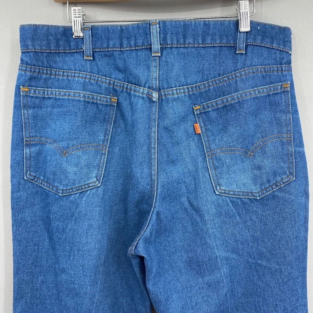 Vintage 80s Levi's Orange Tab Straight Leg Jeans Men 36x34 (34‎ x 29) 1984 Skosh